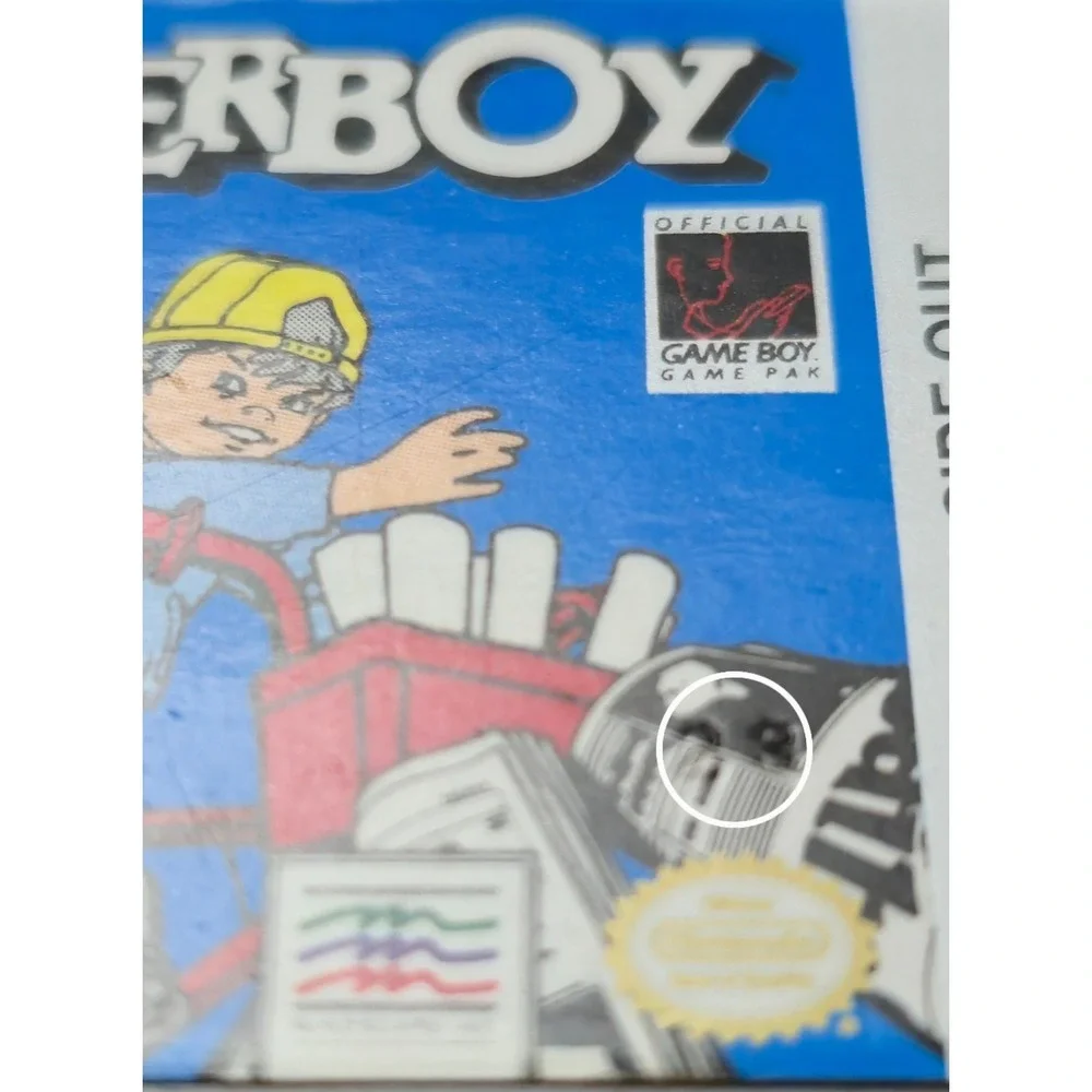 Paperboy (Game Boy) USA -‎ 28 Stamp - Authentic & Tested